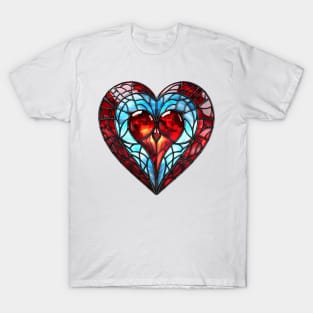 Stained Glass Heart #12 T-Shirt